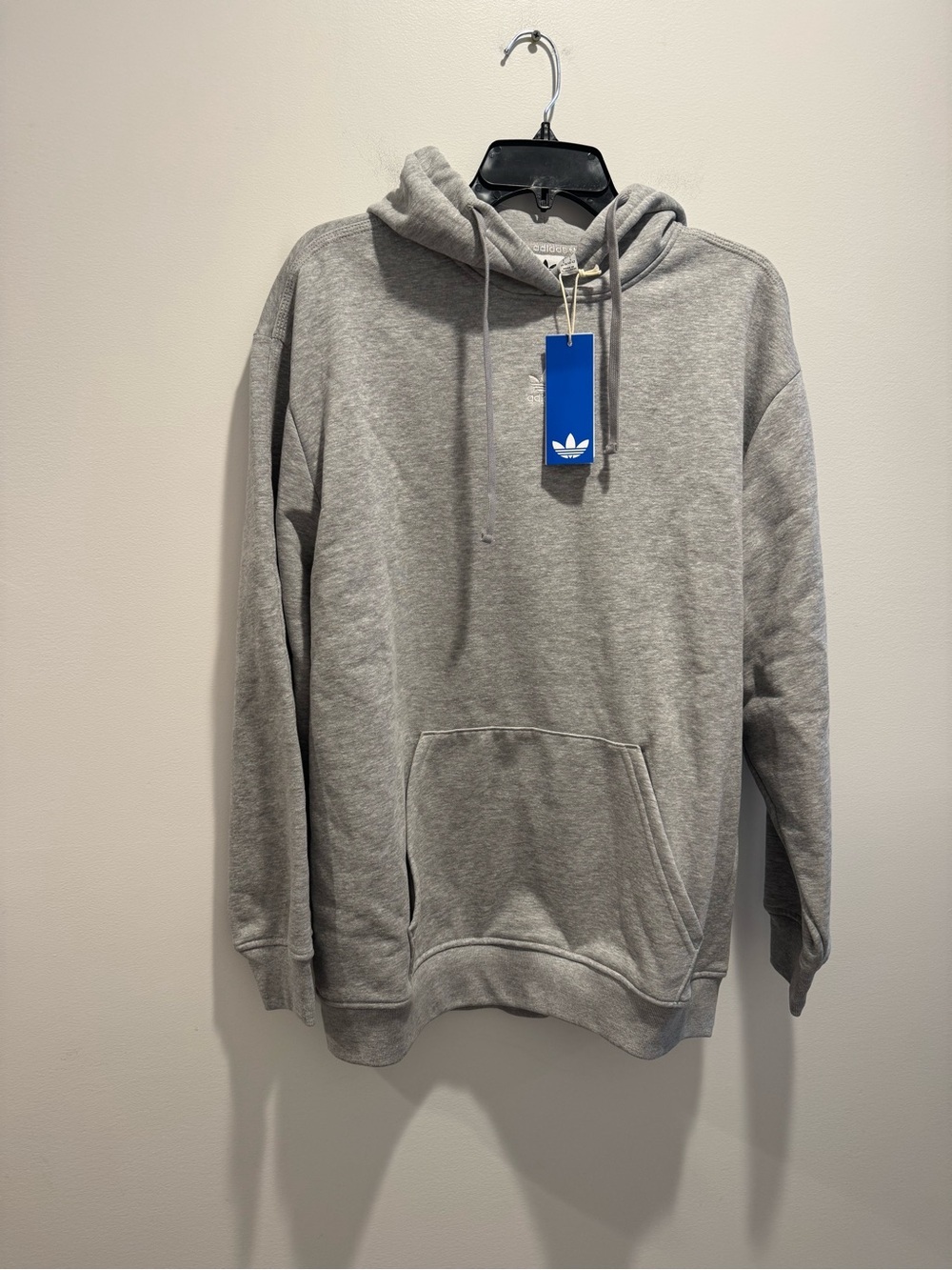 Adidas Women’s Grey Oversized Pullover Hoodie